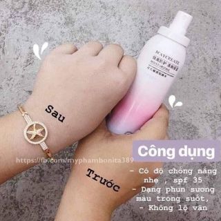 xịt chống nắng  Maycreate