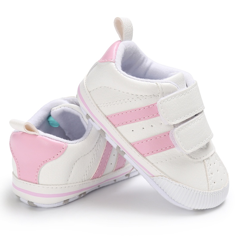 Giày Thể Thao Da PU Đế Mềm Chống Trượt Cho Bé Từ 0-18 Tháng Tuổi Walkers