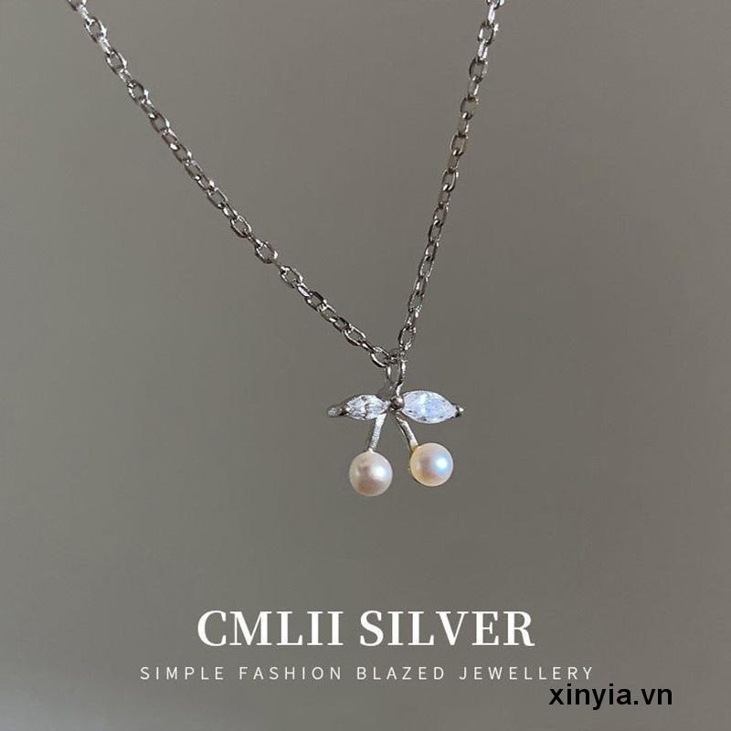 Vòng cổ Ngọc Trai Không Phai Màu Nhẹ Nhàng Đơn Giản Sang Trọng Niche