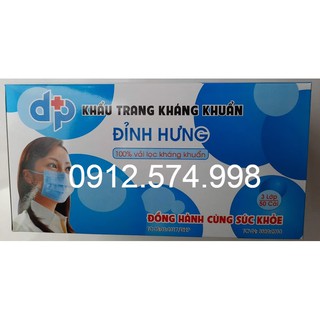 khẩu trang y tế kháng khuẩn Đỉnh Hưng loại tốt, dày