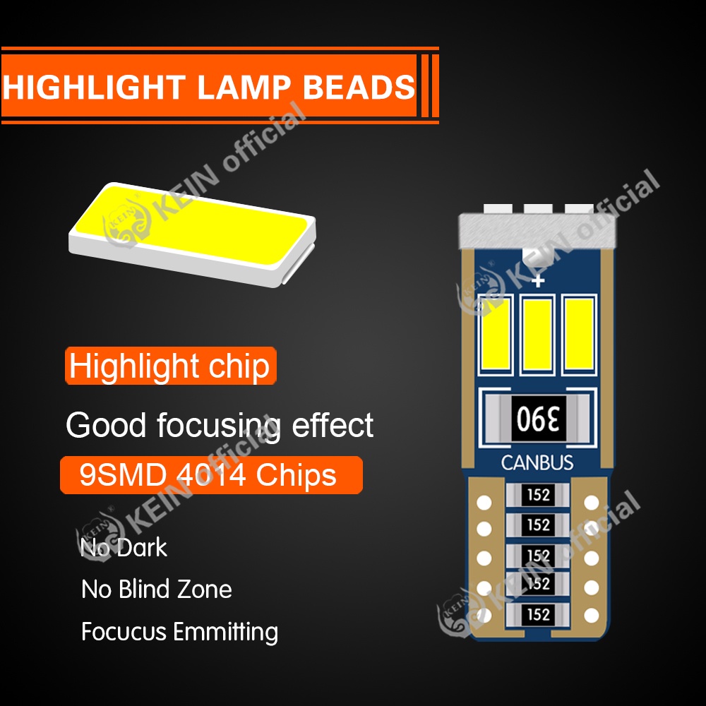 Đèn led T10 W5W ánh sáng trắng thay thế cho xe ô tô tiện dụng