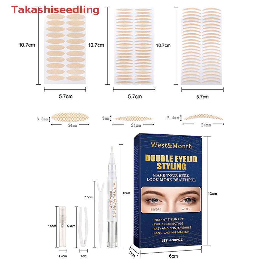 Cuộn 480 Miếng Dán Kích Mí Vô Hình Tự Dính Tiện Dụng