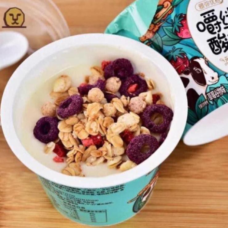 [HOT SUMMER] 1 HỘP Sữa chua Yến Mạch ăn liền YAMI CHEW topping siêu ngon [cực hot]