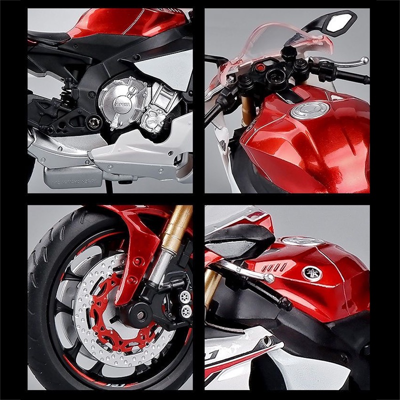 Mô Hình Xe Mô Tô Yamaha YZF-R1 Bằng Hợp Kim Tỉ Lệ 1: 12