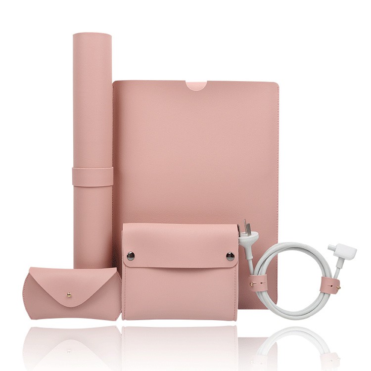 Set Combo 5in1 chất liệu da cho Macbook
