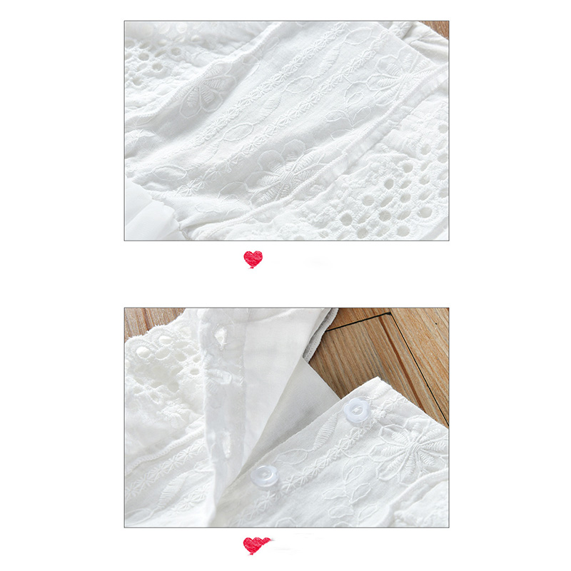 Đầm Công Chúa Màu Trắng Xinh Xắn Cho Bé Gái