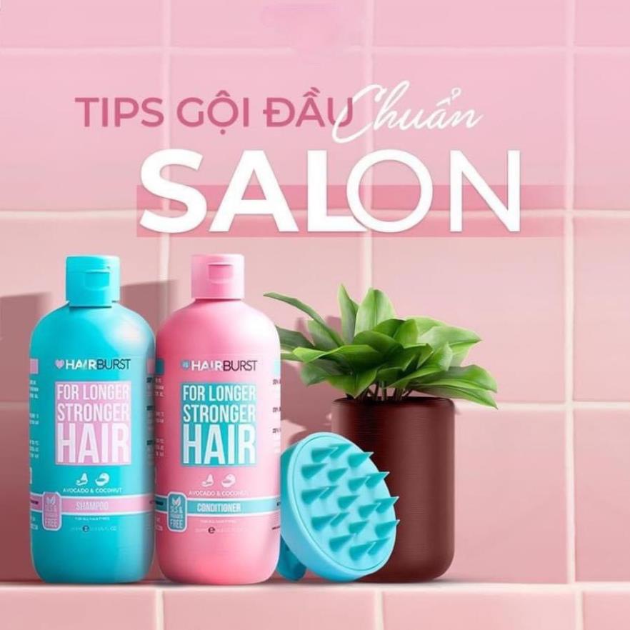Set gội + xả HAIRBURST kích thích tóc mọc dài hơn chắc khỏe hơn 350ml/chai