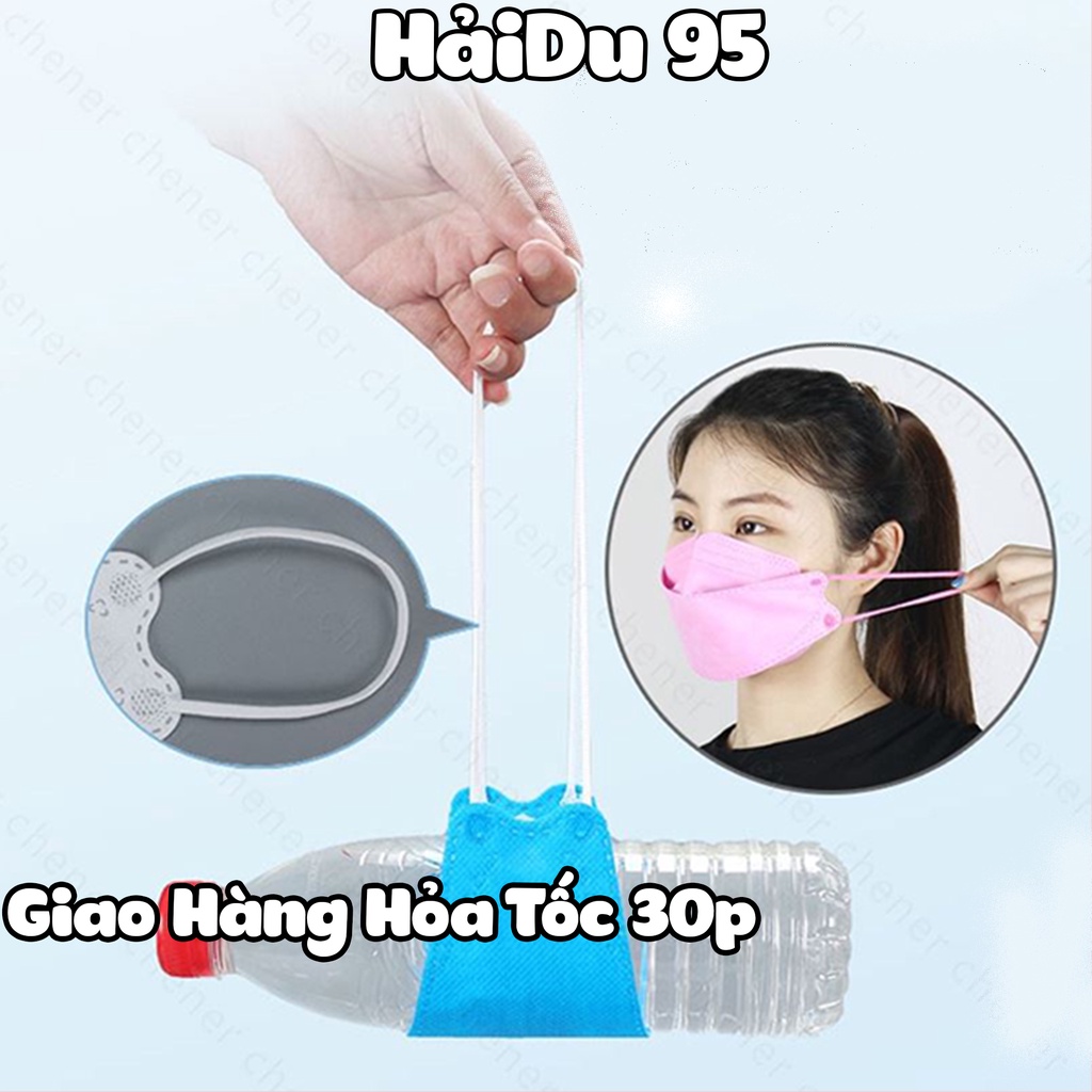 Bộ  Khẩu Trang Cá Kháng Khuẩn 4D KF94 Ôm Sát Mặt Lọc Bụi Bẩn