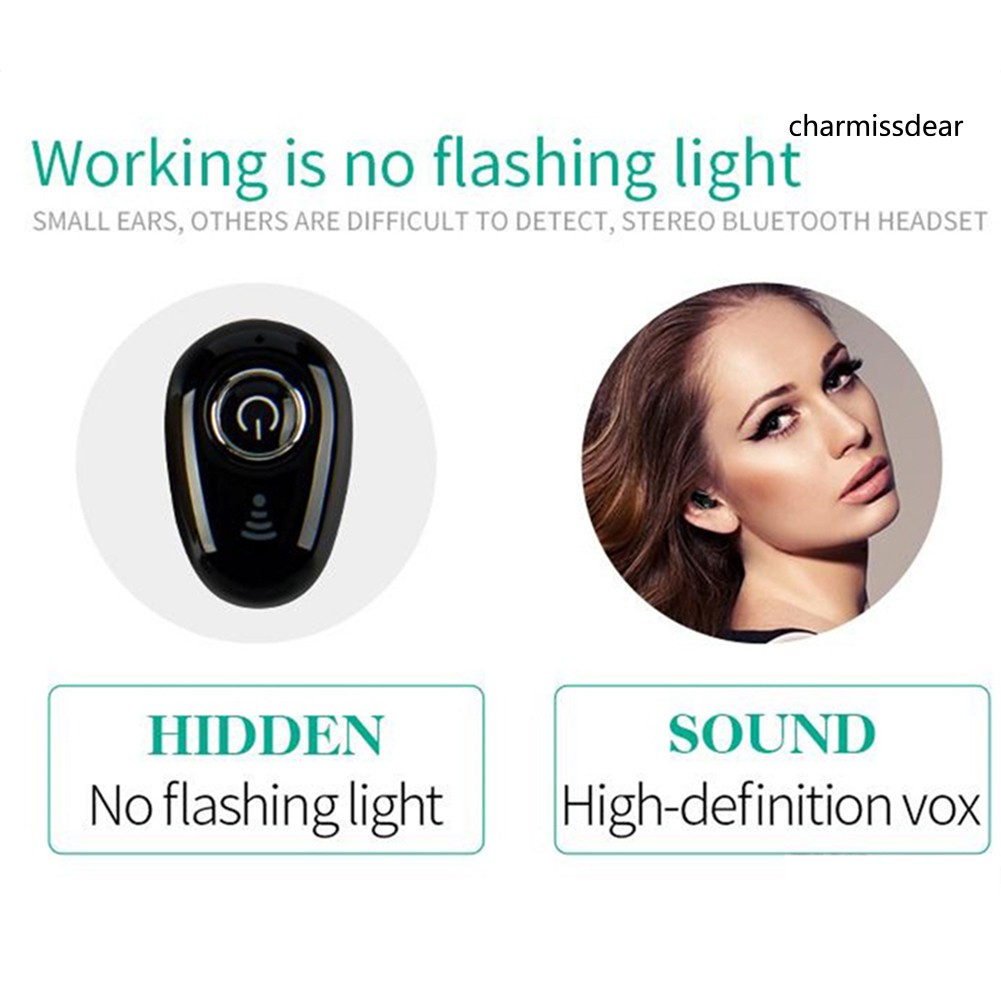 Tai Nghe Bluetooth Không Dây Mini Cmmi S650 Âm Thanh Stereo