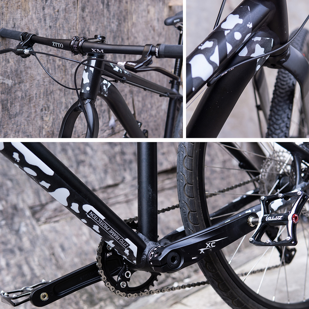 Miếng dán bảo vệ trang trí khung xe đạp 3D độc đáo