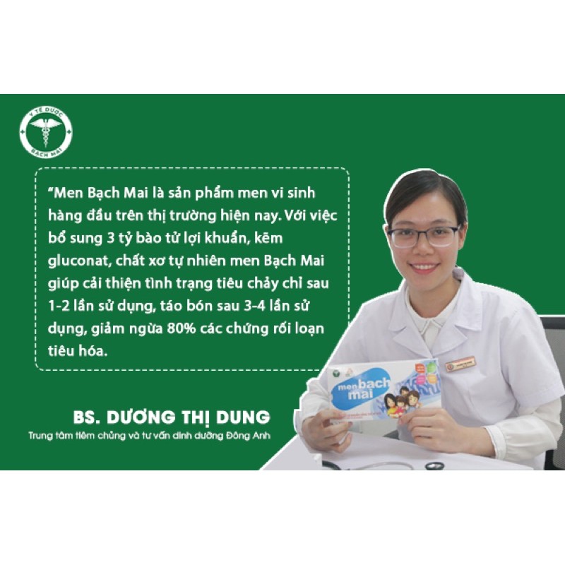 Men sống bạch mai gold,dùng cho cả trẻ em và người lớn,giúp Hết biếng ăn,táo bón, tiêu chảy