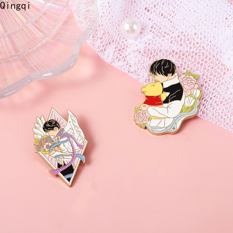 Huy hiệu cài áo Miss Zoe hình nhân vật hoạt hình Nhật Bản harajuku sáng tạo làm quà tặng cho bạn bè