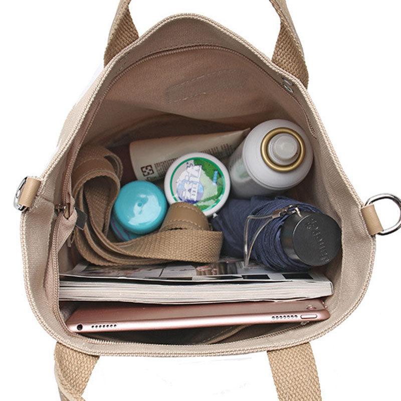 Túi đeo chéo IELGY vải canvas kiểu dáng đơn giản trẻ trung cho nữ