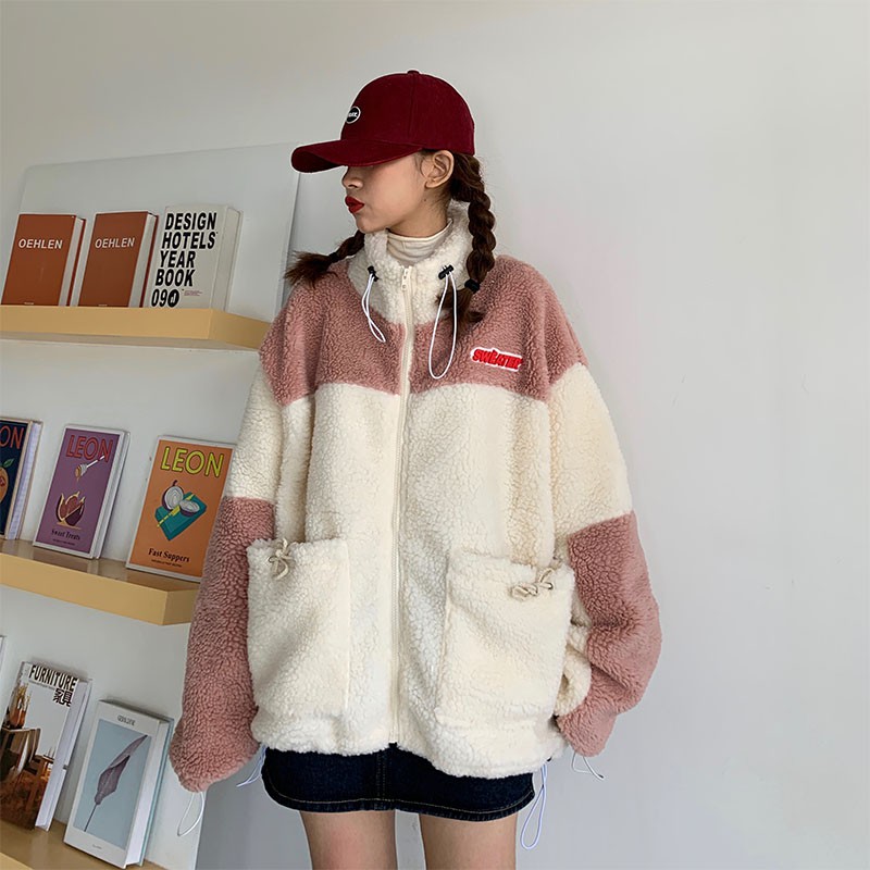 Sẵn Áo khoác bông siêu dày kéo khóa cổ cao ulzzang - AKM07 | BigBuy360 - bigbuy360.vn