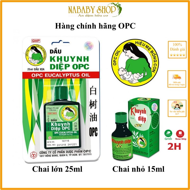 [Chính Hãng Date 2024] Dầu Khuynh Diệp OPC 25ml Cho Bé Thương Hiệu Mẹ Bồng Con