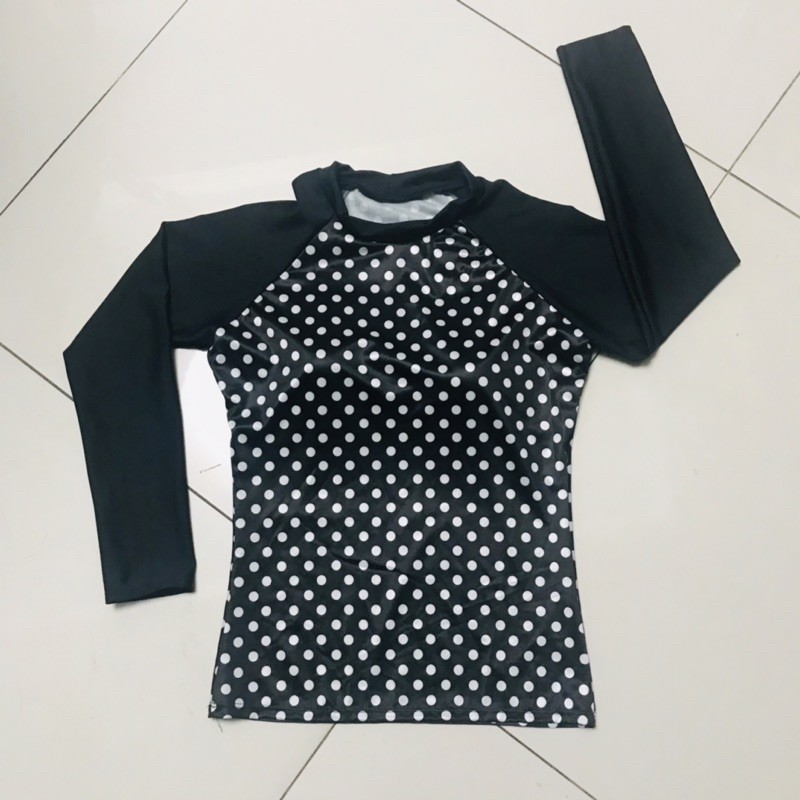 4  Mẫu Bộ Bơi Nữ Áo Tay Dài Mix Quần Sọc Siêu Hót [ free size 40-55 ký] | BigBuy360 - bigbuy360.vn