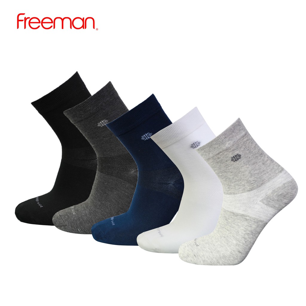 [Combo 10 đôi] Vớ cổ cao, chất liệu cotton FREEMAN