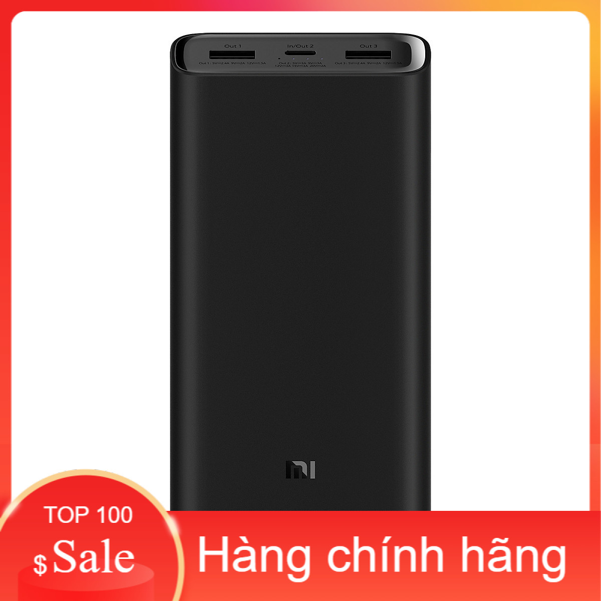 Siêu Phẩm Pin Sạc Dự Phòng Tích Hợp Cổng USB Type-C In/Out Hỗ Trợ Power Delivery PD Xiaomi Gen 3 20000mAh