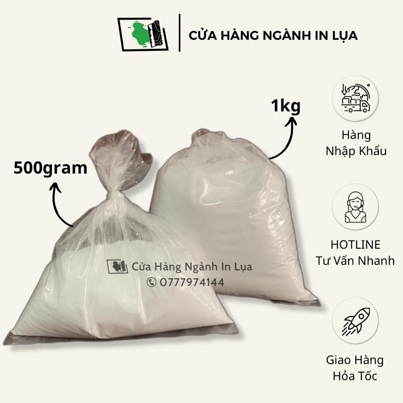 Bột Oxalic tẩy vết dầu, rỉ sét, ố vàng trên vải, tẩy keo chụp bản