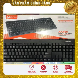 [1 đổi 1] Bàn phím có dây Meetion AK100 - Bàn phím văn phòng bán chạy nhất 2020 - Thiết kế không thấm nước - Bảo hành 12