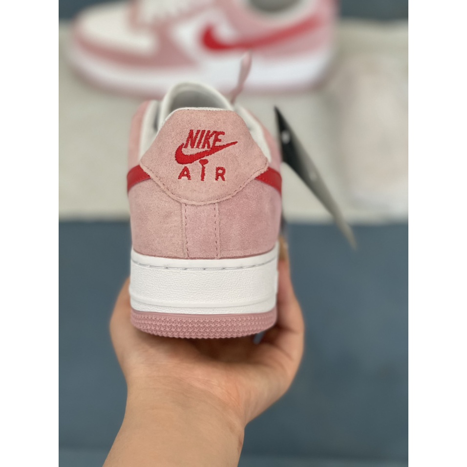 Giày_Nike AF1 Hồng Trắng, Giày_Nike Air Force 1 Nike Af1 hồng trắng love letter Cao Cấp Da Xịn Full Size PK