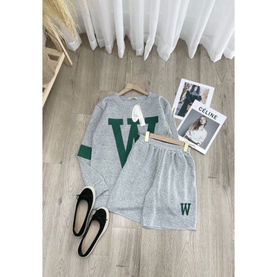 Bộ W xám thu đông