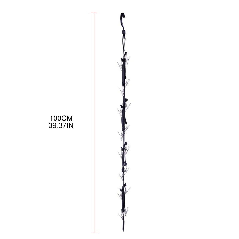 Móc Treo Nón Lưỡi Trai Bằng Thép Không Gỉ Kèm 16 Kẹp Tiện Dụng