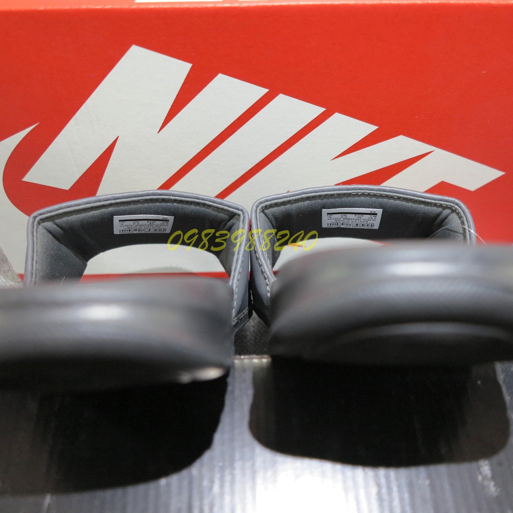 [Hộp Nike] Dép Nike Nk quai ngang nam nữ đầy đủ tem, mác, lót dày, tem size in nhiệt trong lót, tặng hộp hãng.