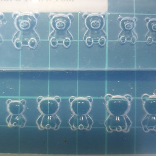 2 Khuôn gấu silicon 6 size 2 mặt
