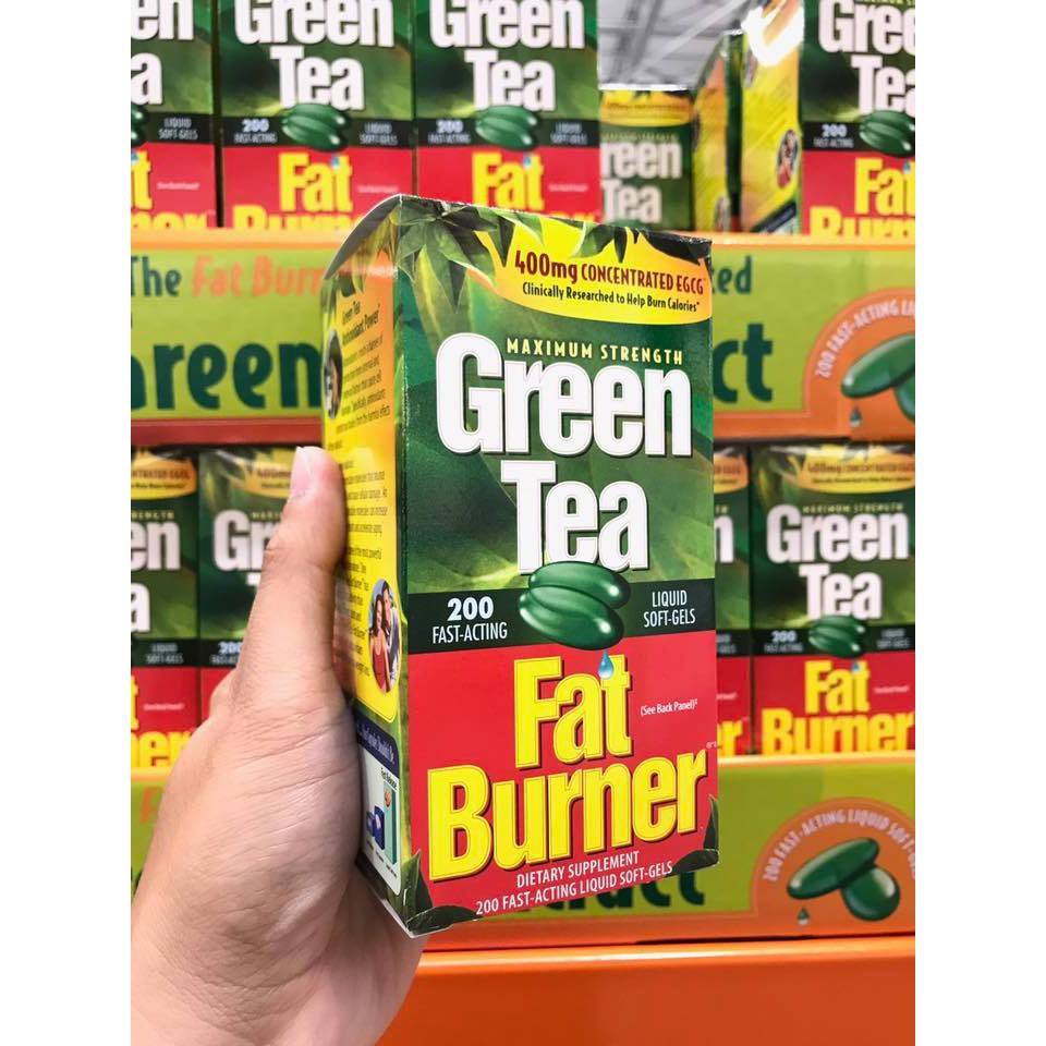 Trà giảm cân Green Tea Fat Burner của Mỹ 200 viên