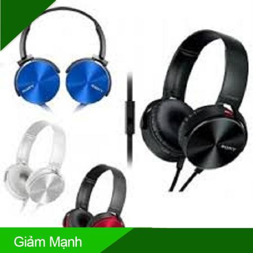 TAI NGHE CÓ MIC CHỤP TAI SONY EXTRA BASS MRD - XB450 ÂM THANH SỐNG ĐỘNG CẮM ĐIỆN T