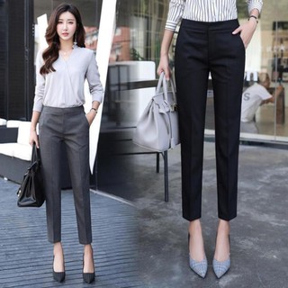 Quần Công Sở Nữ VNXK Cao Cấp QD6 - Quần Tây Ống Đứng Thiết Kế Dạng Baggy Trượt Nhật Cao Cấp - TINI Shop
