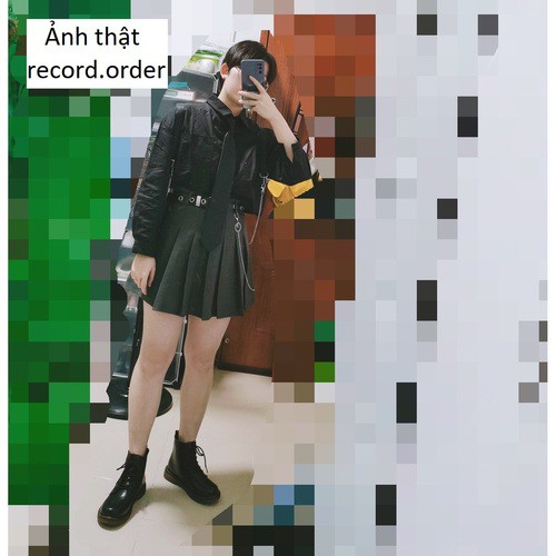 Chân váy xếp ly ngắn ulzzang cá tính kèm phụ kiện (ảnh thật) | BigBuy360 - bigbuy360.vn
