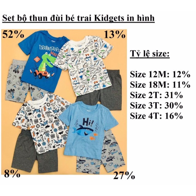 Bộ Thun Kidgets BT Dư Xịn <XH767>