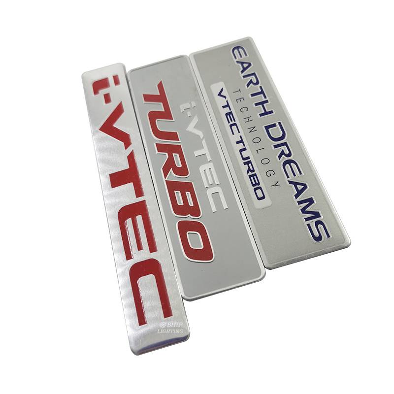 Miếng dán trang trí đuôi xe hơi Honda Ivtec Vtec Turbo Earth Dreams bằng nhôm độc đáo