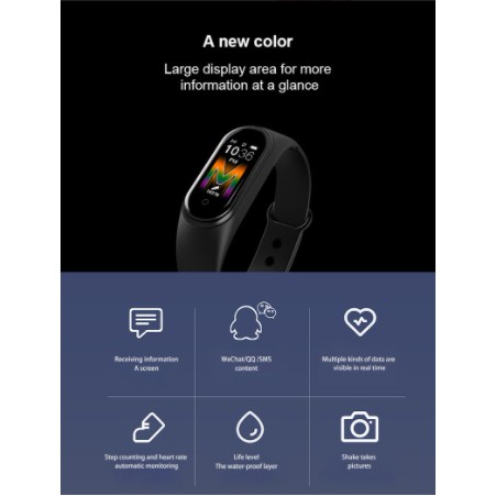 Đồng Hồ Thông Minh Xiaomi Mi Band 5 Bluetooth 5.0 Chống Nước Hỗ Trợ Theo Dõi Nhịp Tim