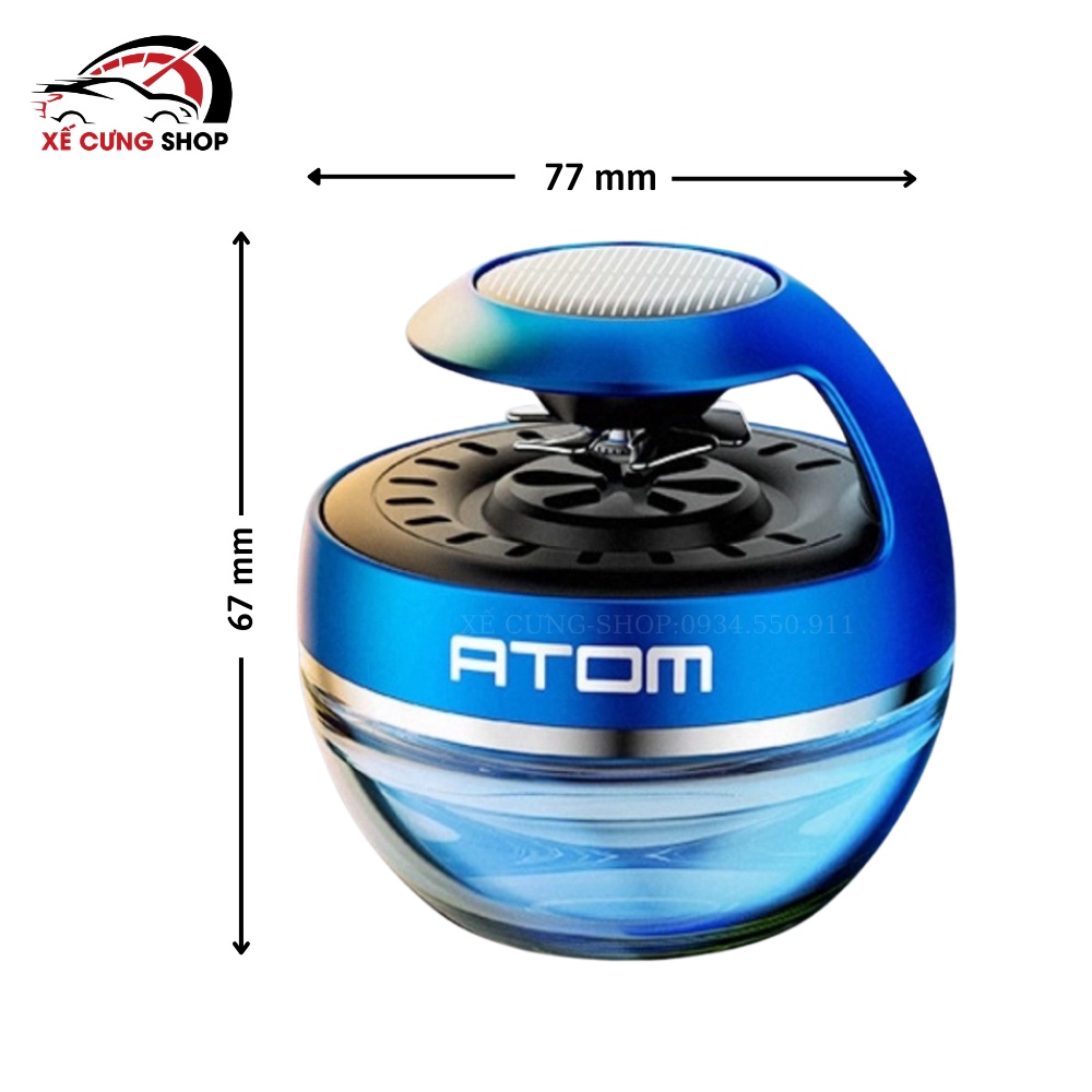 Nước hoa ô tô cao cấp Atom chạy năng lượng mặt trời