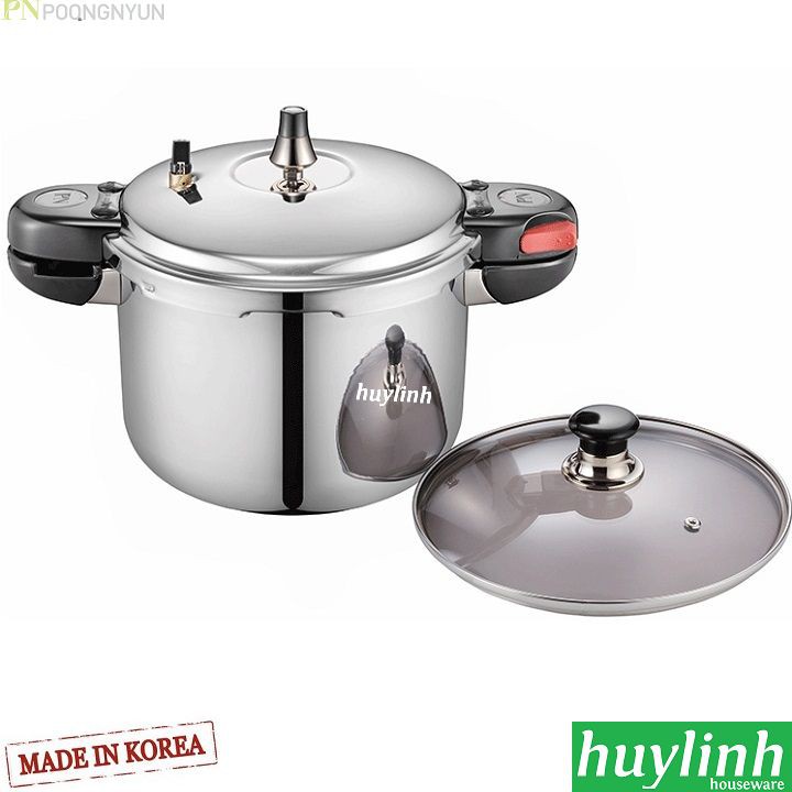 Freeship Nồi áp suất Inox đáy từ PoongNyun TCPPC-10 - 5.5 lít - Made in Hàn Quốc