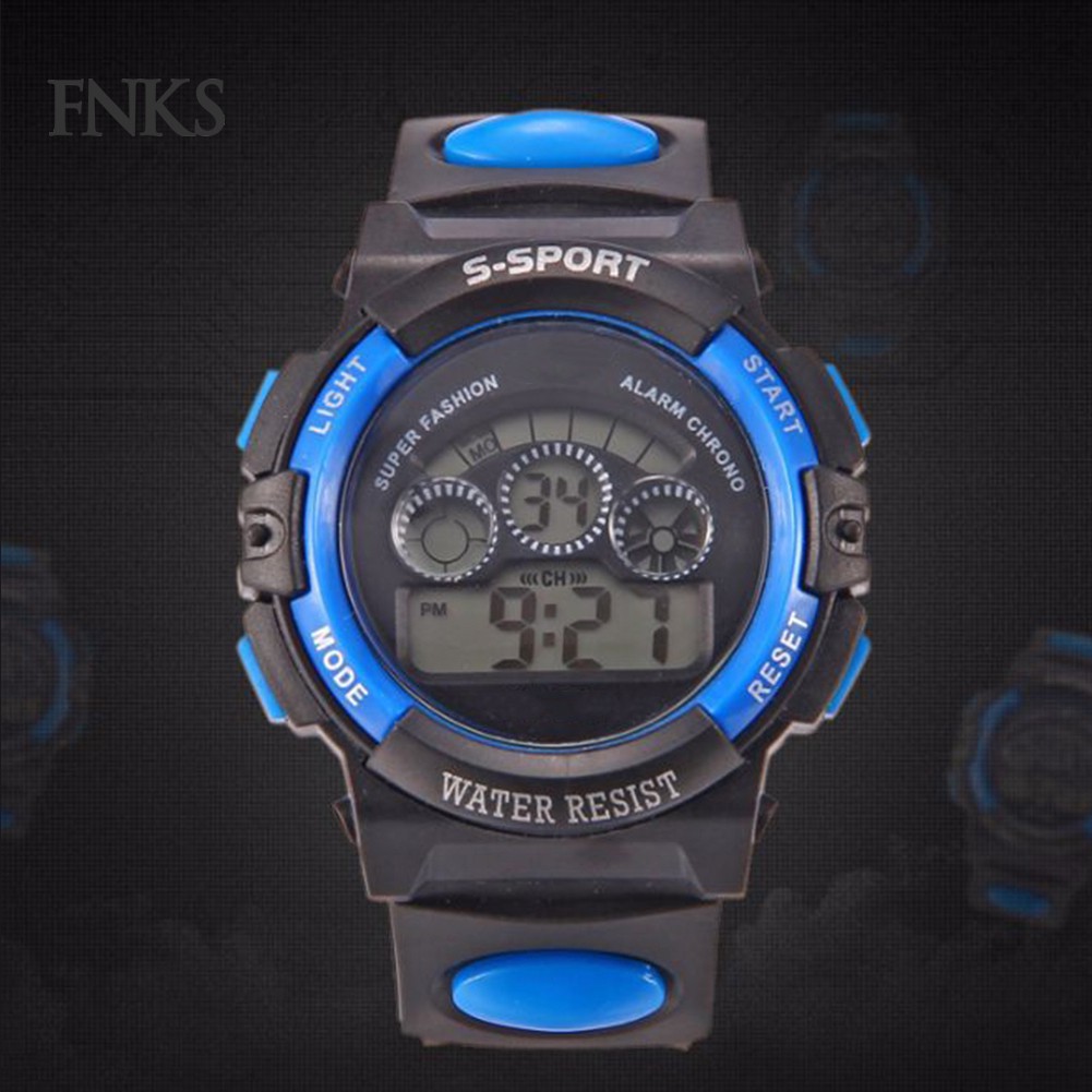 Đồng hồ thể thao chống nước có đèn LED kiểu dáng thời trang cho bé | BigBuy360 - bigbuy360.vn