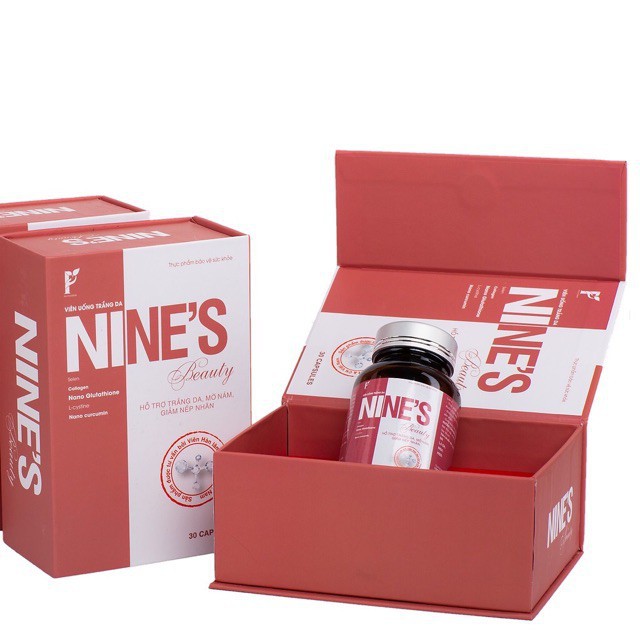 Nines Beauty Viên Uống Trắng Da Mờ Thâm Nám Chính Hãng Hộp 30 Viên (Nine's Beauty) | BigBuy360 - bigbuy360.vn