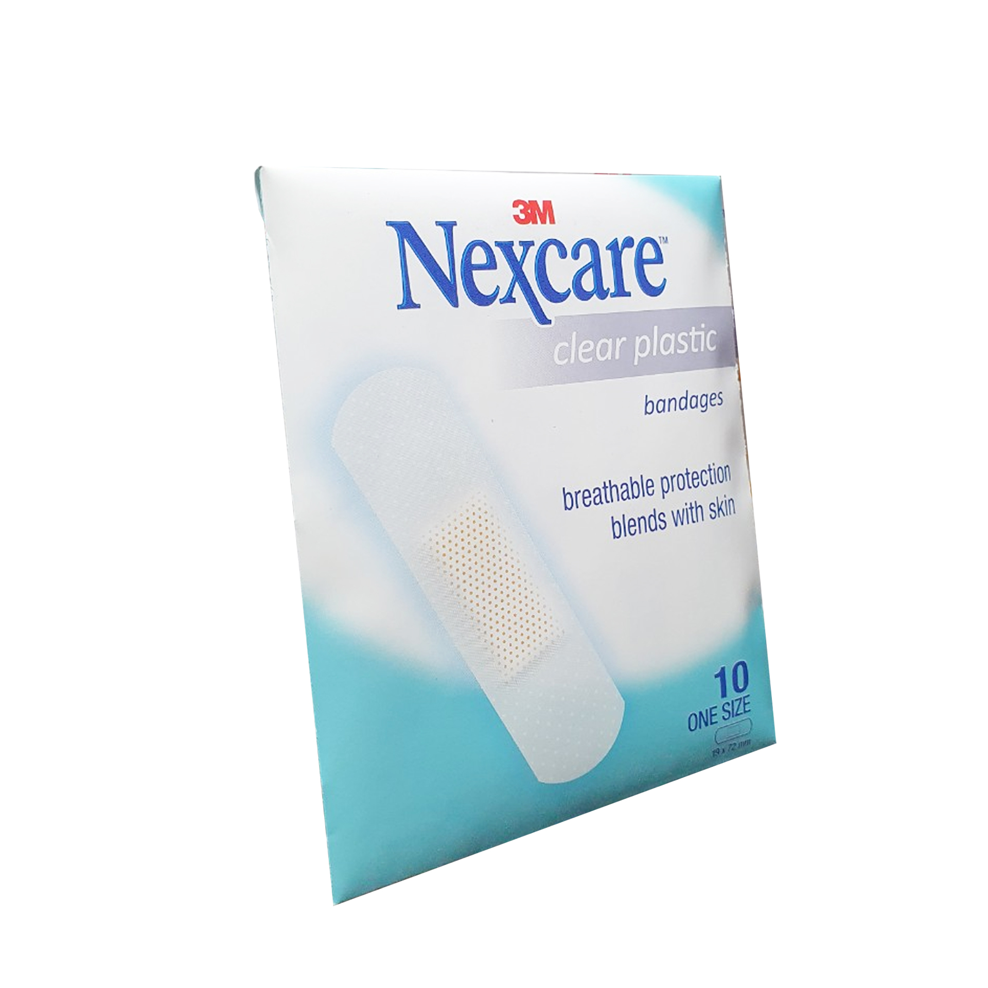 Băng keo cá nhân Nexcare 3M 19x72mm 100 miếng/hộp - Trong suốt, keo y tế siêu dính tinh khiết, co dãn tốt CLEARS10
