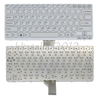 Bàn Phím Laptop Sony MÀU TRẮNG SVE 14  SVE14 SVS14 SVE14A SVE14AA12T SVE14A17ECW SVE14AE13L SVE14A1S1E SVE14A1C
