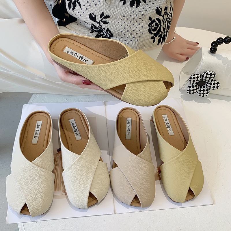 Dép Bít Mũi Đế Mềm Thời Trang Mùa Hè 2022 Cho Nữ