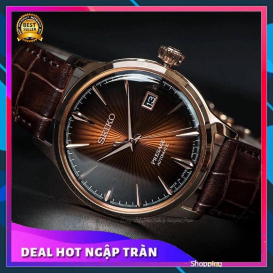 Đồng Hồ Nam Seiko Presage Automatic Sang Trọng Dây Da , Đồng hồ thật giá trị thật