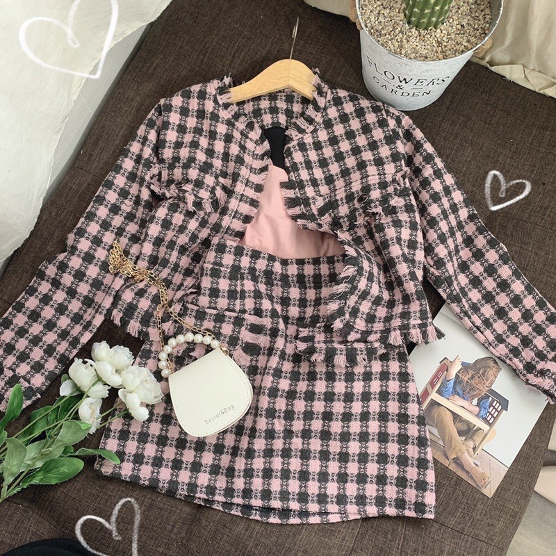 SET BỐ CARO LÓT HỒNG