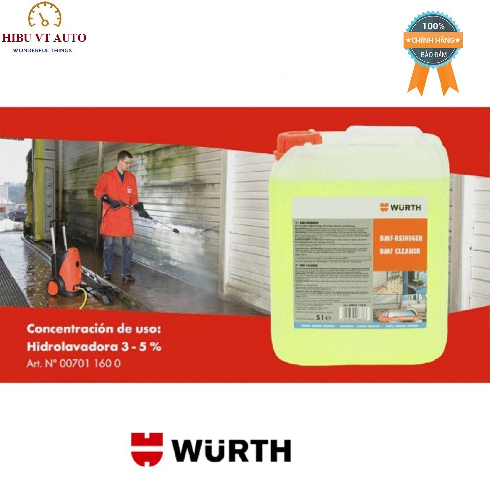 Nước Tẩy Rửa Đa Năng Wurth Bmf Workshop Cleaner 5Lit 08931182