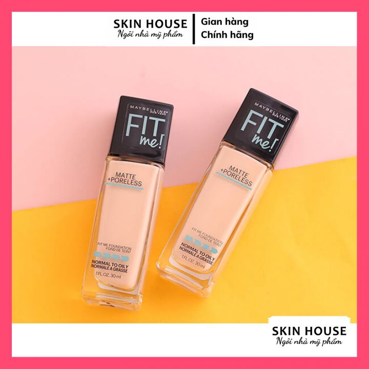 Kem Nền Maybelline Fit Me - Kem Nền Mịn Nhẹ Kiềm Dầu Fit Me Maybelline New York Matte Poreless Foundation SPF 22 30ml