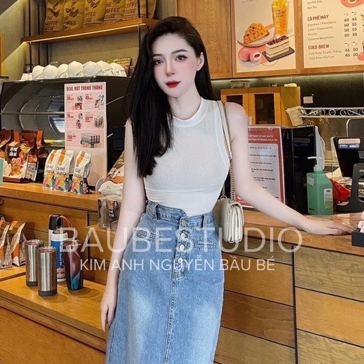 Set 3 áo ba lỗ basic cho nữ vải thun tăm co giãn form ôm Bingshop