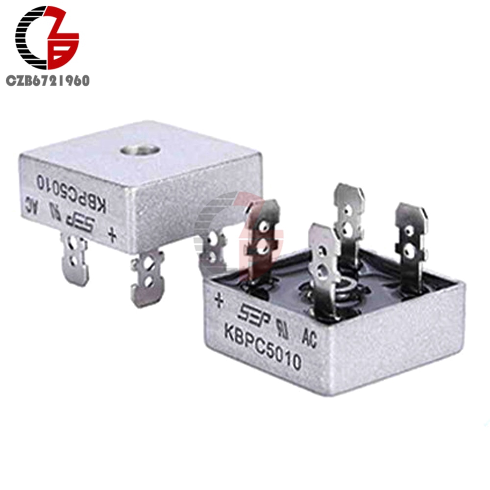 5Pcs KBPC1010 KBPC1510 KBPC2510 KBPC3510 KBPC3510W KBPC5010 Power Diode Bridge Rectifier 15A 25A 35A 50A 1000V KBPC Commutator | BigBuy360 - bigbuy360.vn
