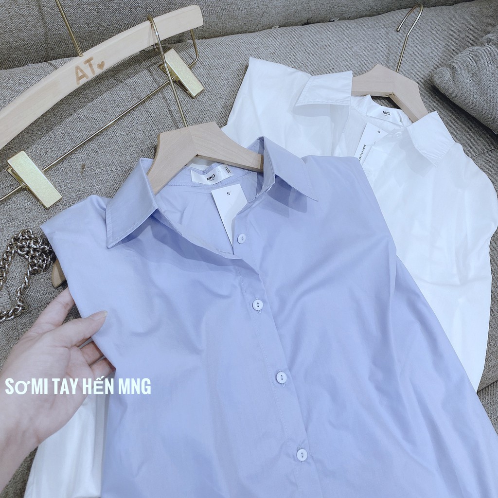 Áo Sơ Mi, Sơ Mi Nữ Tay Hến Chất Siêu Mát Hàng VNXK